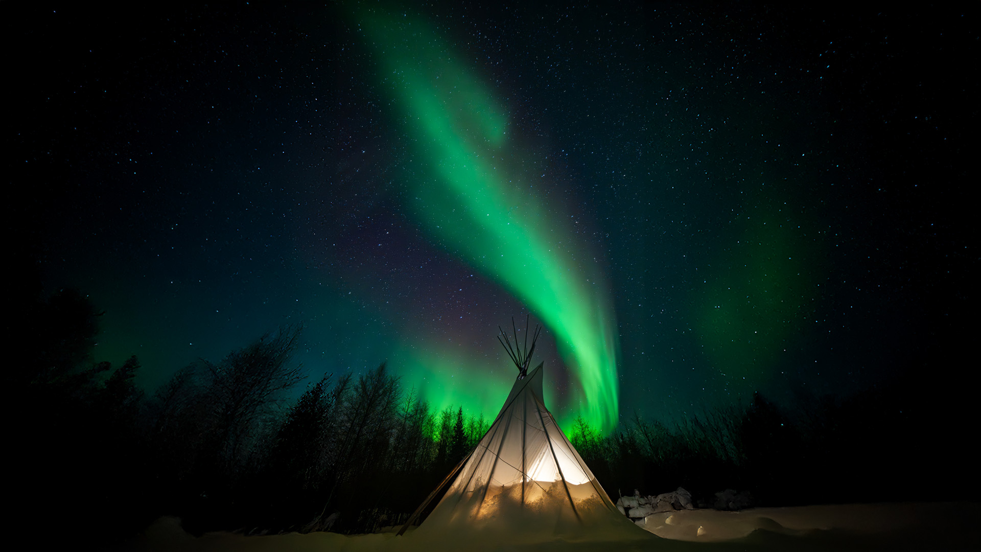 northern lights, aurora borealis, Churchill, Canada